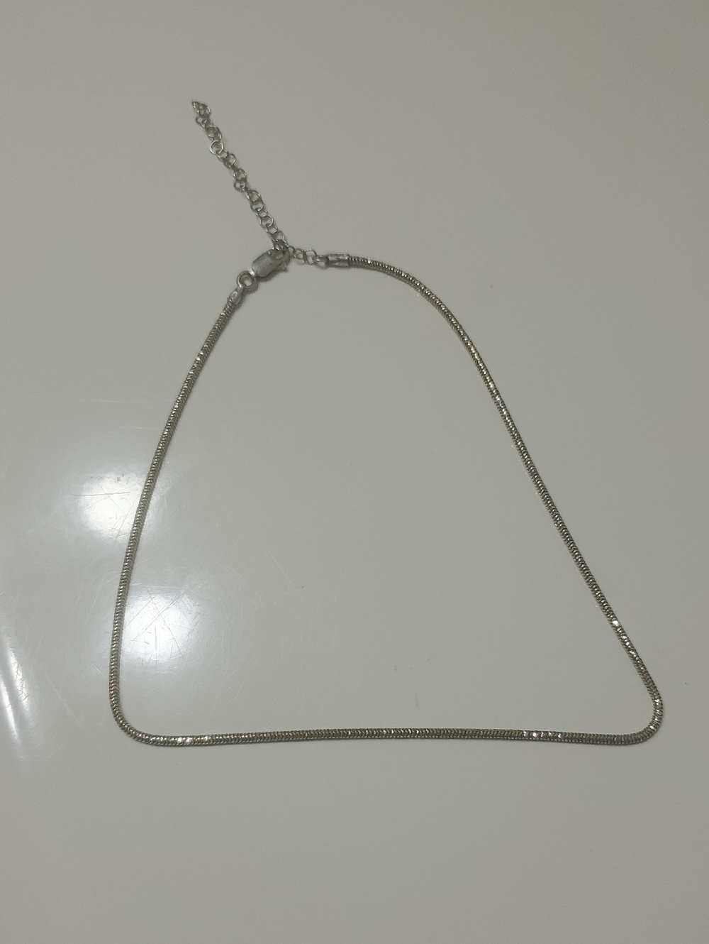 Sterling Silver Snake Chain Necklace - Silver